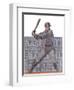 Baseball Grey-null-Framed Giclee Print