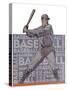 Baseball Grey-null-Stretched Canvas