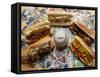 Baseball Hot Dogs-Larry Crowe-Framed Stretched Canvas