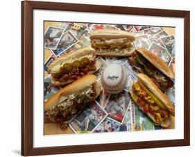 Baseball Hot Dogs-Larry Crowe-Framed Photographic Print