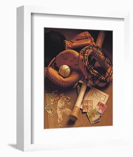 Baseball I-Michael Harrison-Framed Art Print