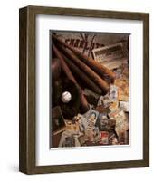 Baseball II-Michael Harrison-Framed Giclee Print