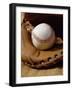 Baseball in a Glove-null-Framed Photographic Print