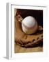 Baseball in a Glove-null-Framed Photographic Print