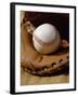 Baseball in a Glove-null-Framed Photographic Print