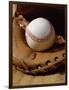 Baseball in a Glove-null-Framed Photographic Print