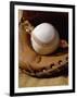 Baseball in a Glove-null-Framed Photographic Print