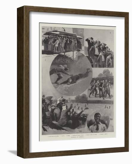 Baseball in America-null-Framed Giclee Print