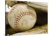 Baseball in Baseball Glove-Rob Chatterson-Stretched Canvas