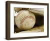 Baseball in Baseball Glove-Rob Chatterson-Framed Photographic Print