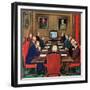 "Baseball in the Boardroom," October 8, 1960-Lonie Bee-Framed Giclee Print