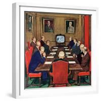 "Baseball in the Boardroom," October 8, 1960-Lonie Bee-Framed Giclee Print