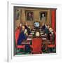 "Baseball in the Boardroom," October 8, 1960-Lonie Bee-Framed Giclee Print