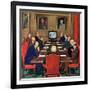 "Baseball in the Boardroom," October 8, 1960-Lonie Bee-Framed Giclee Print