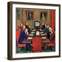 "Baseball in the Boardroom," October 8, 1960-Lonie Bee-Framed Giclee Print