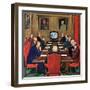 "Baseball in the Boardroom," October 8, 1960-Lonie Bee-Framed Giclee Print