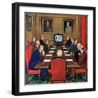 "Baseball in the Boardroom," October 8, 1960-Lonie Bee-Framed Giclee Print