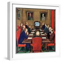 "Baseball in the Boardroom," October 8, 1960-Lonie Bee-Framed Giclee Print