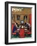 "Baseball in the Boardroom," Saturday Evening Post Cover, October 8, 1960-Lonie Bee-Framed Premium Giclee Print