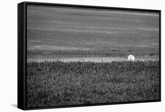 Baseball in the Field-null-Framed Stretched Canvas