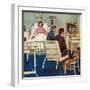 "Baseball in the Hospital," April 29, 1961-Amos Sewell-Framed Giclee Print