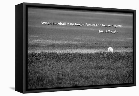 Baseball Joe DiMaggio Quote-null-Framed Stretched Canvas