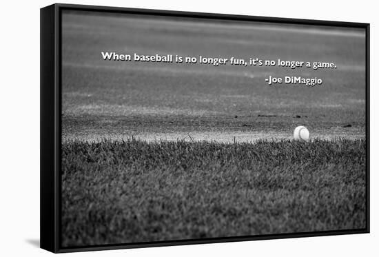 Baseball Joe DiMaggio Quote-null-Framed Stretched Canvas