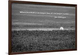 Baseball Joe DiMaggio Quote-null-Framed Photo