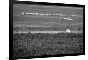 Baseball Joe DiMaggio Quote-null-Framed Photo