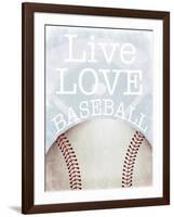 Baseball Love-Marcus Prime-Framed Art Print