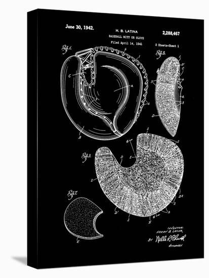 Baseball Mitt, 1941-Black-Bill Cannon-Stretched Canvas