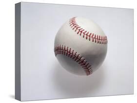 Baseball on a White Background-null-Stretched Canvas