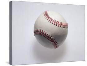Baseball on a White Background-null-Stretched Canvas