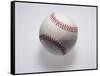 Baseball on a White Background-null-Framed Stretched Canvas