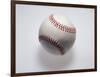 Baseball on a White Background-null-Framed Photographic Print