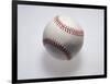 Baseball on a White Background-null-Framed Photographic Print