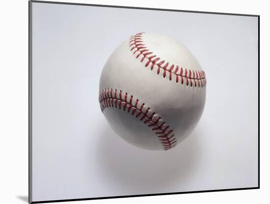 Baseball on a White Background-null-Mounted Photographic Print