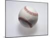 Baseball on a White Background-null-Mounted Photographic Print