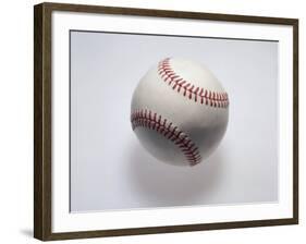 Baseball on a White Background-null-Framed Photographic Print