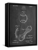 Baseball Patent 1923-null-Framed Stretched Canvas