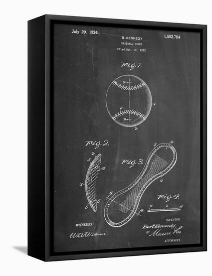 Baseball Patent 1923-null-Framed Stretched Canvas