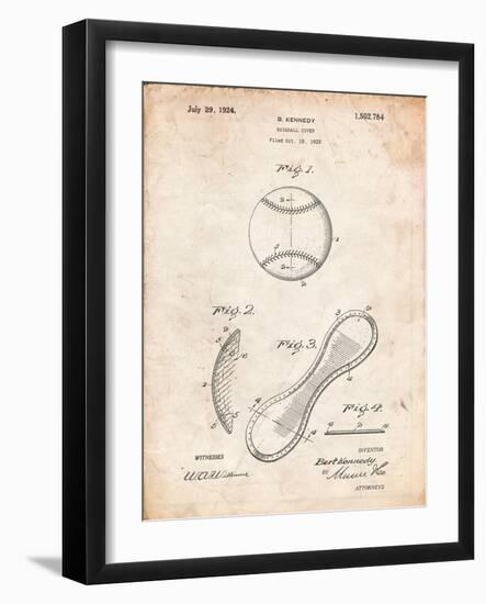 Baseball Patent 1923-Cole Borders-Framed Art Print