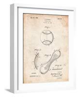 Baseball Patent 1923-Cole Borders-Framed Art Print