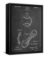 Baseball Patent 1923-null-Framed Stretched Canvas