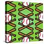 Baseball Pattern-null-Stretched Canvas