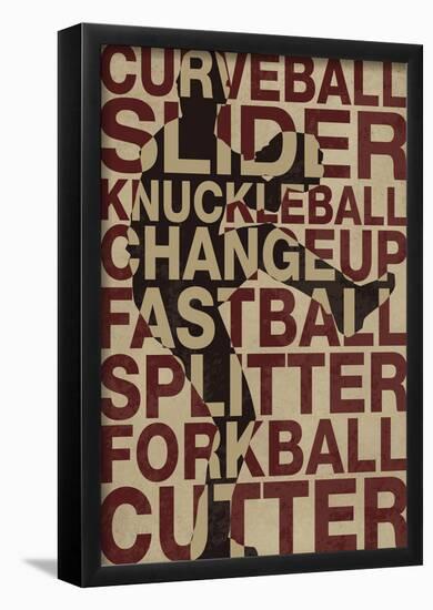 Baseball Pitches-null-Framed Poster