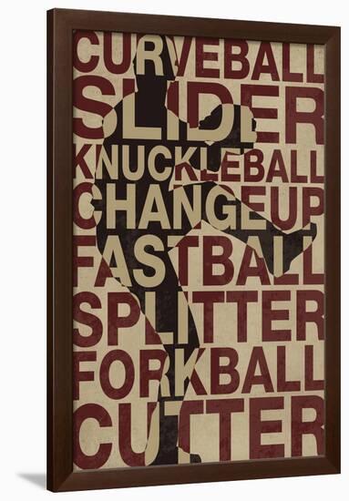 Baseball Pitches-null-Framed Poster
