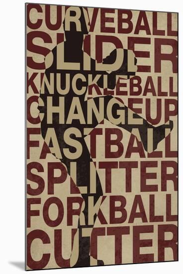 Baseball Pitches-null-Mounted Poster