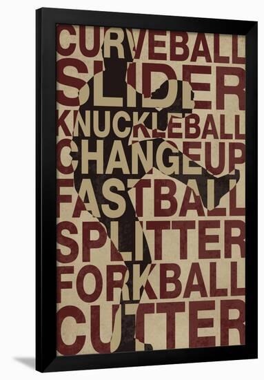 Baseball Pitches-null-Framed Poster