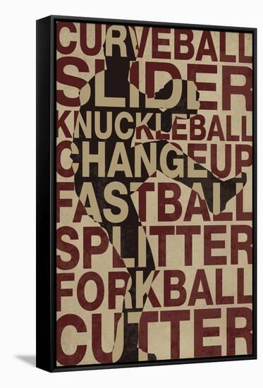 Baseball Pitches-null-Framed Stretched Canvas